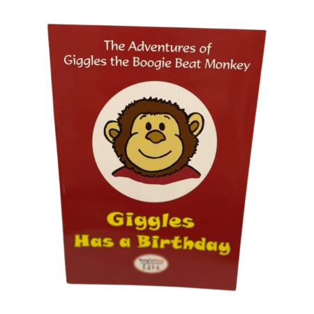 Giggles the Monkey has a birthday story book