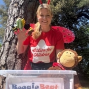 Lucy Boogie Beat Portishead dressed as a bug for our fundraiser event