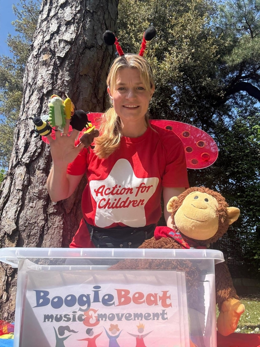 Lucy Boogie Beat Portishead dressed as a bug for our fundraiser event