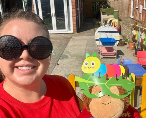 Jodie Boogie Beat Gloucester dressed as a bug for our fundraiser event