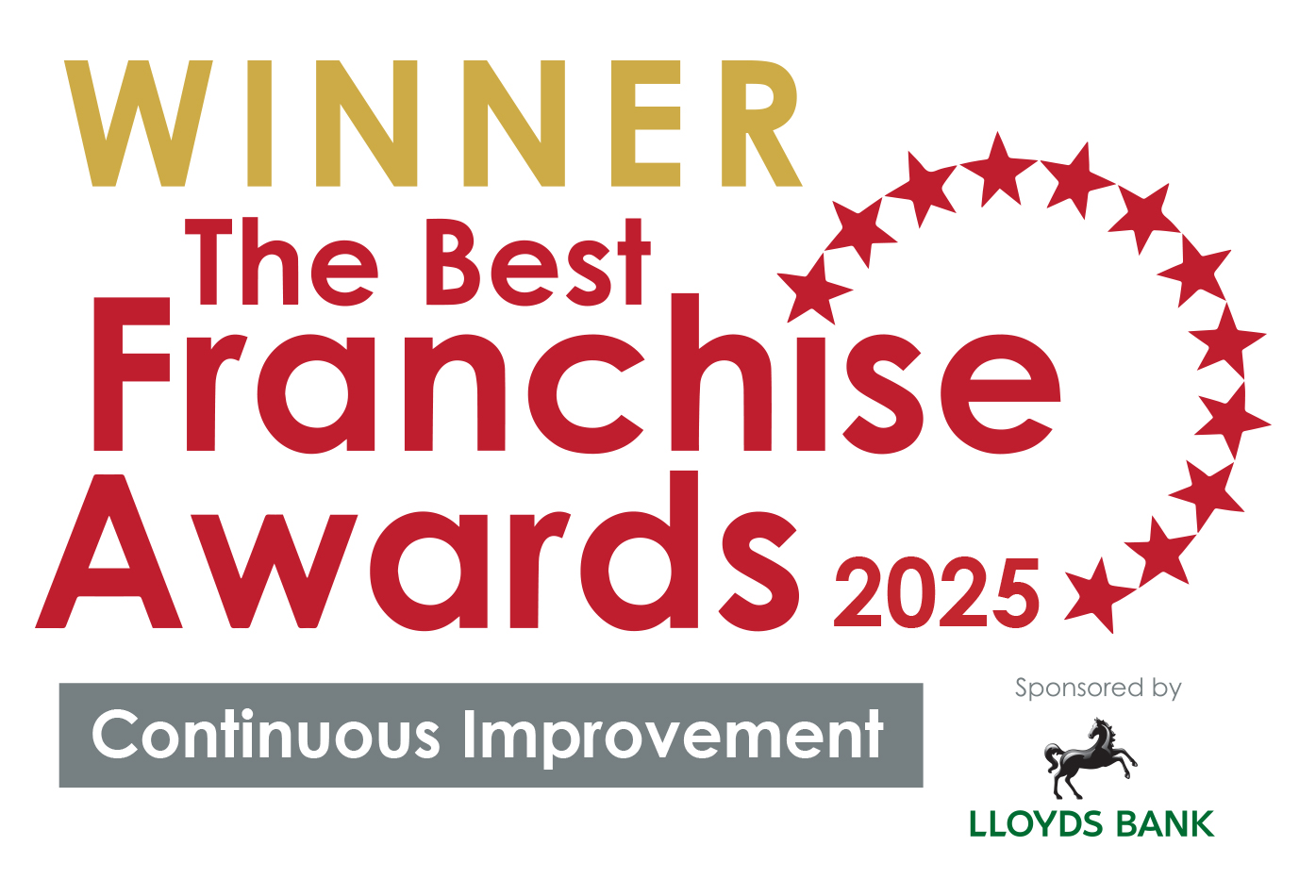 3 years continuous improvement badge