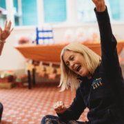 franchisee having fun