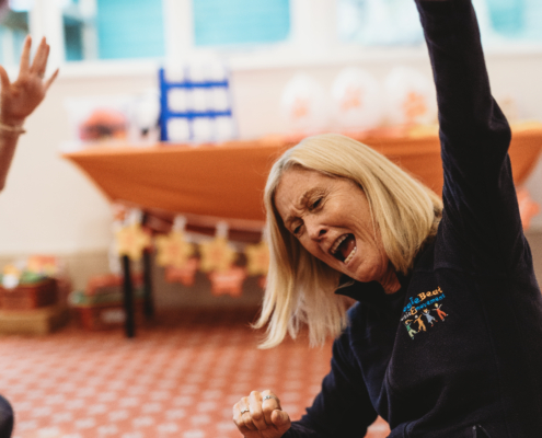 franchisee having fun